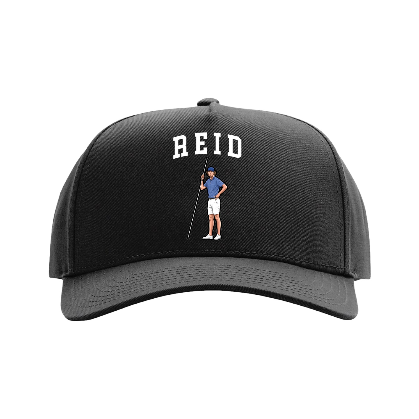 Full Fabric Five-Panel Champ Cap — Shirsey in Black