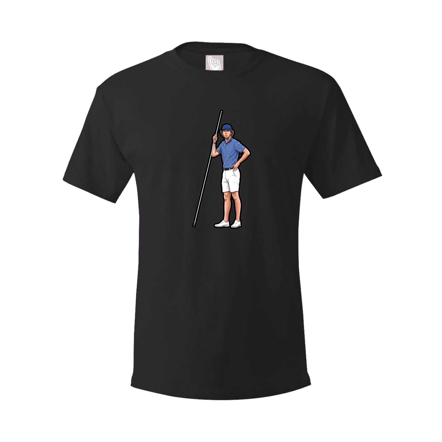 Youth Tee — Name Vertical in Black