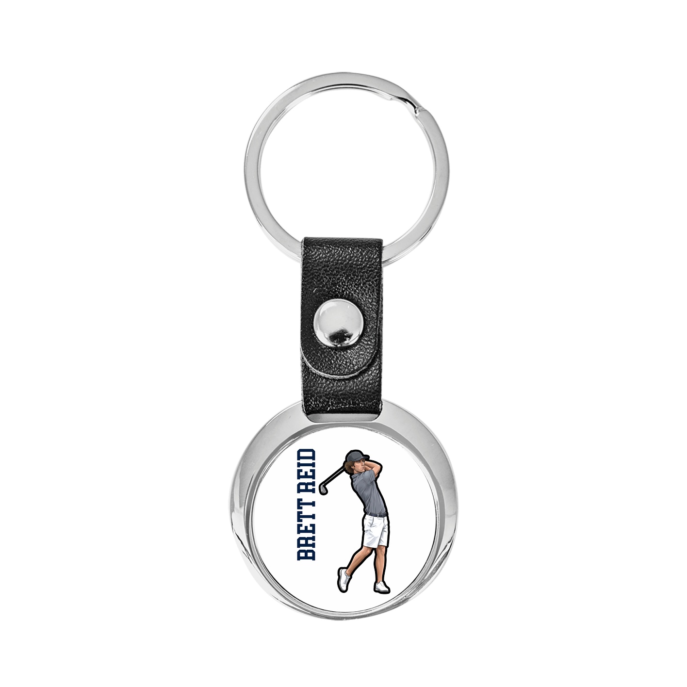 Key Chain — Name Vertical in Classic