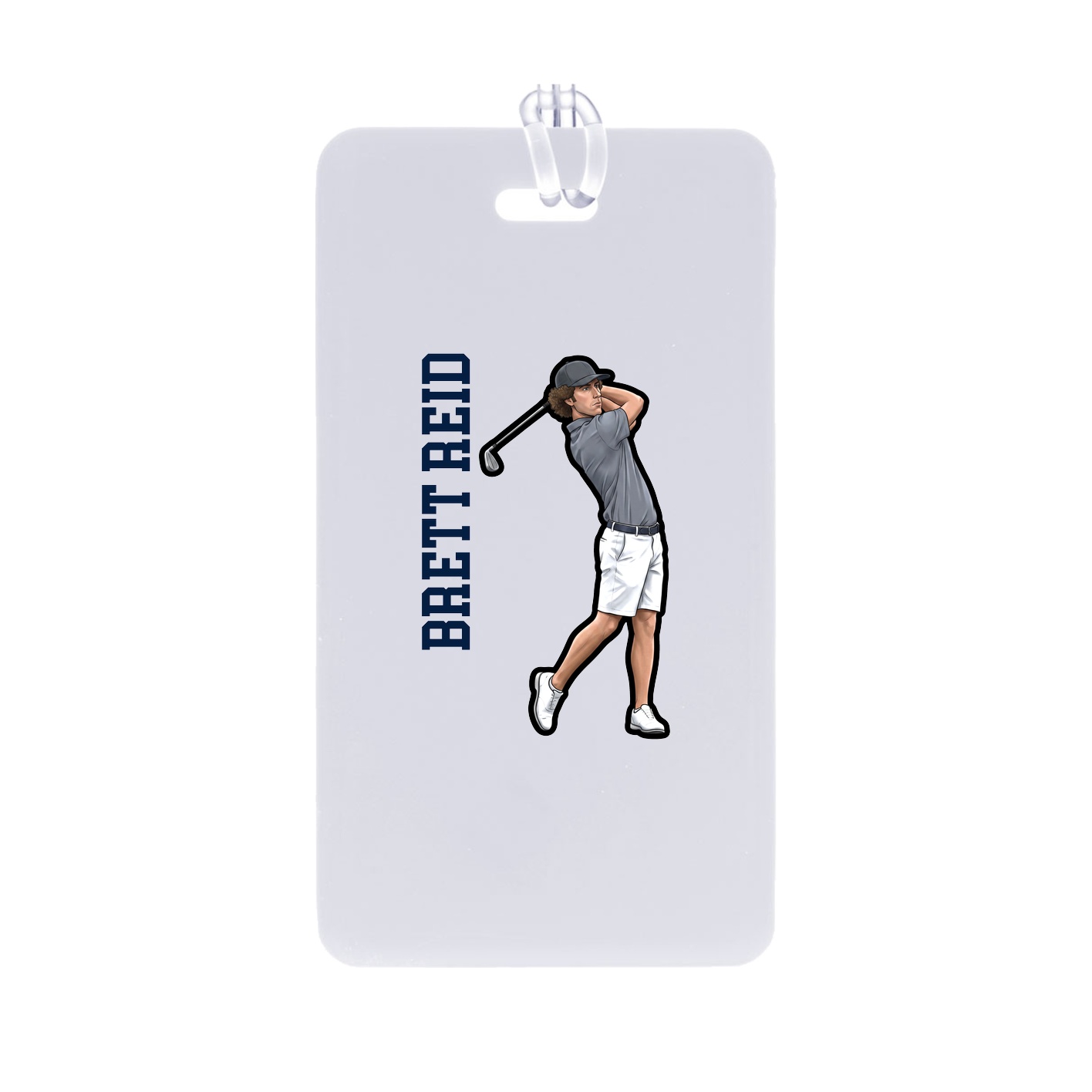 Bag Tag — Name Vertical in Classic