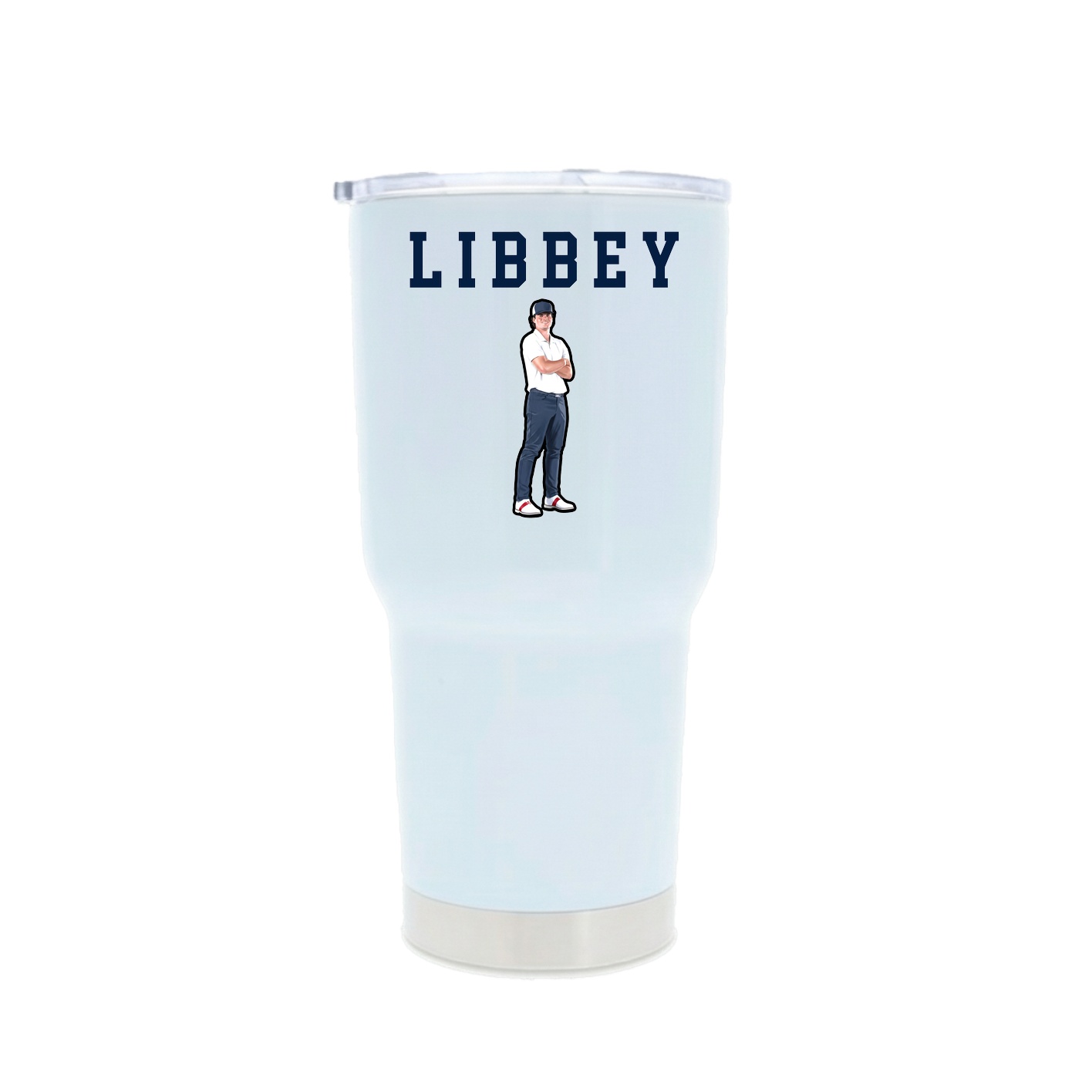 30oz Stainless Steel Tumbler — Shirsey in White