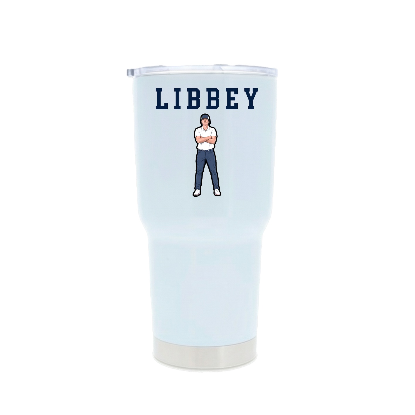 30oz Stainless Steel Tumbler — Shirsey in White