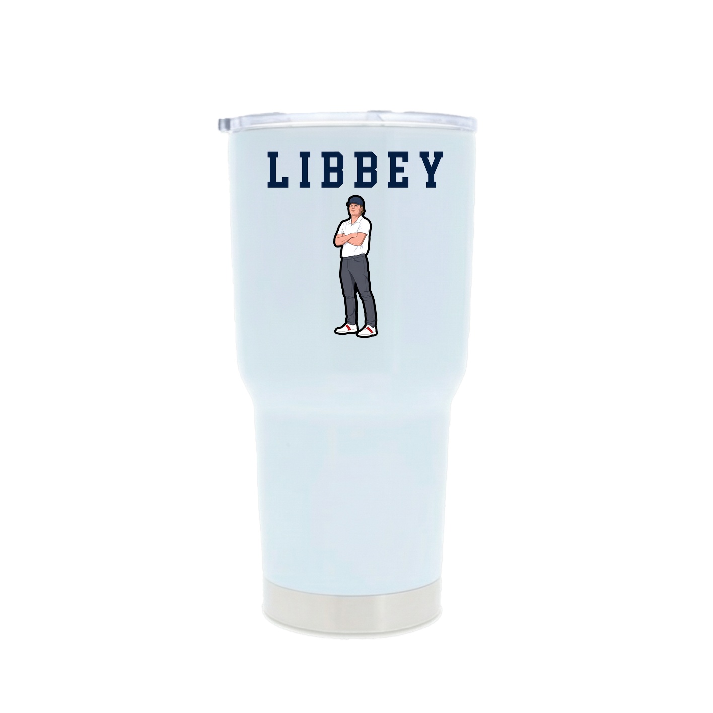 30oz Stainless Steel Tumbler — Shirsey in White