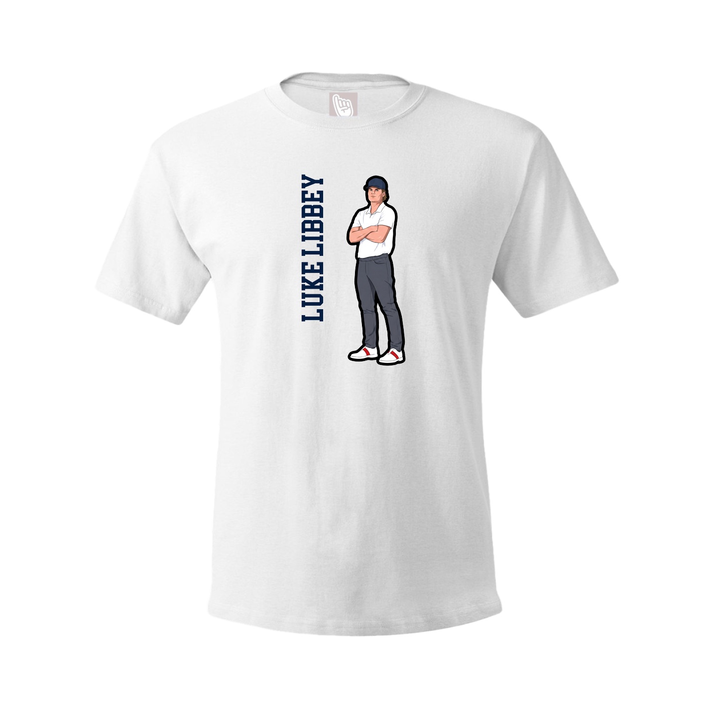 Youth Tee — Name Vertical in White