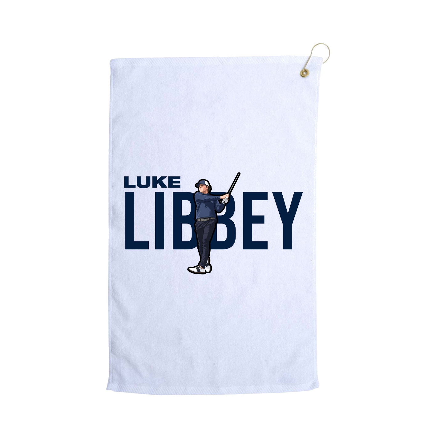 Golf Towel — Player Name in White