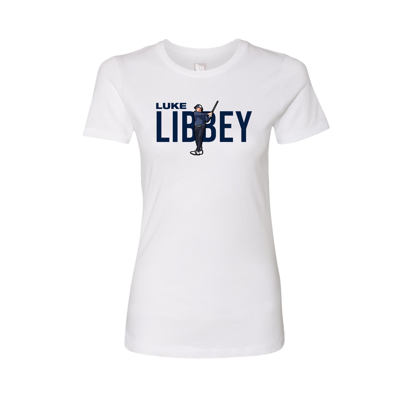 Womens Tee — Player Name in White