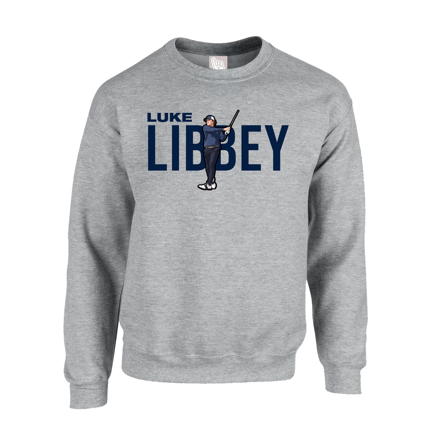 Fleece Crew — Player Name in Grey