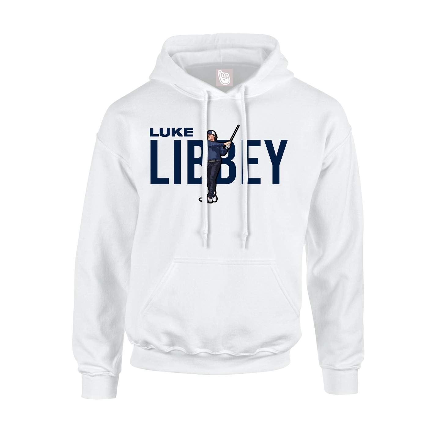 Youth Hoodie — Player Name in White