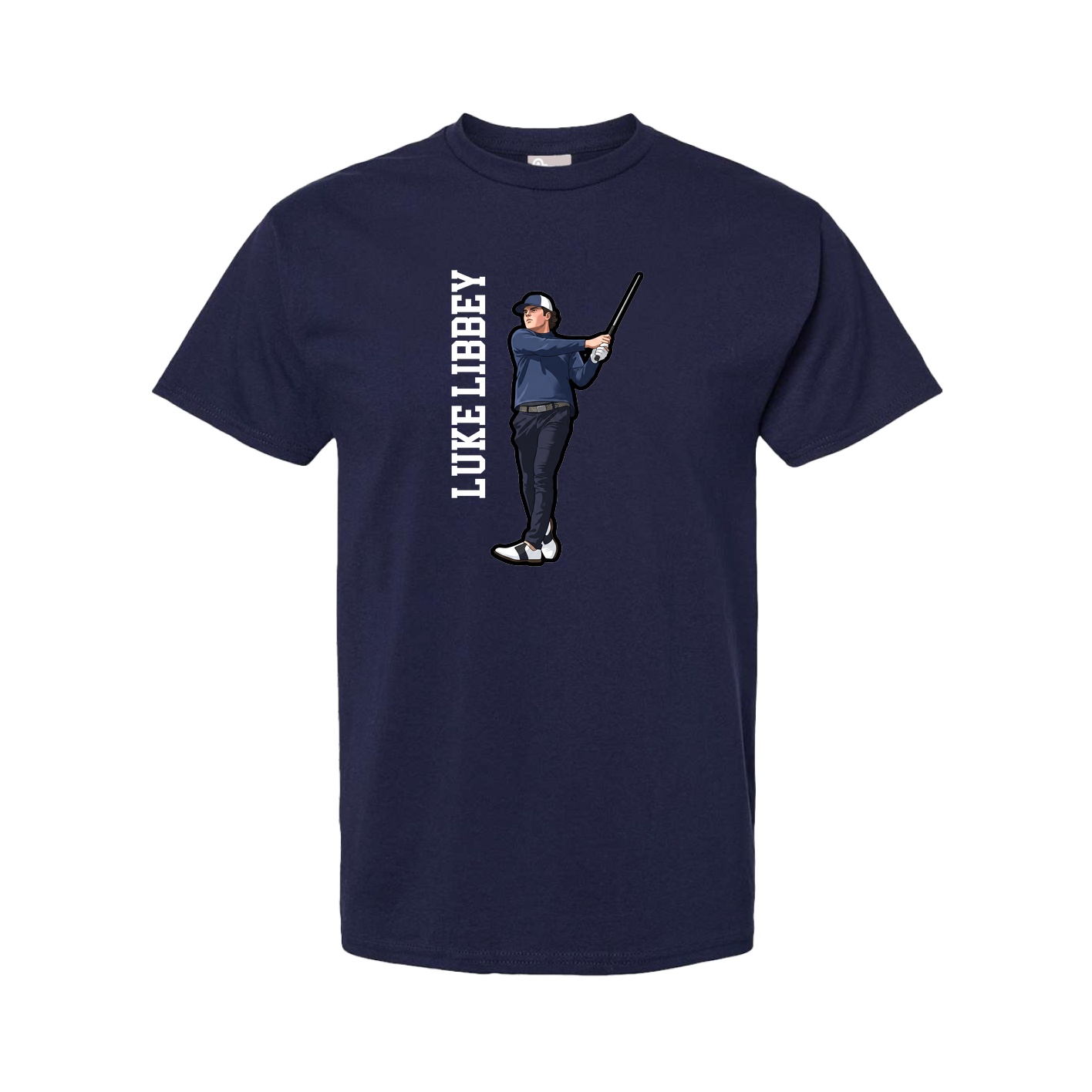 Youth Tee — Name Vertical in Navy