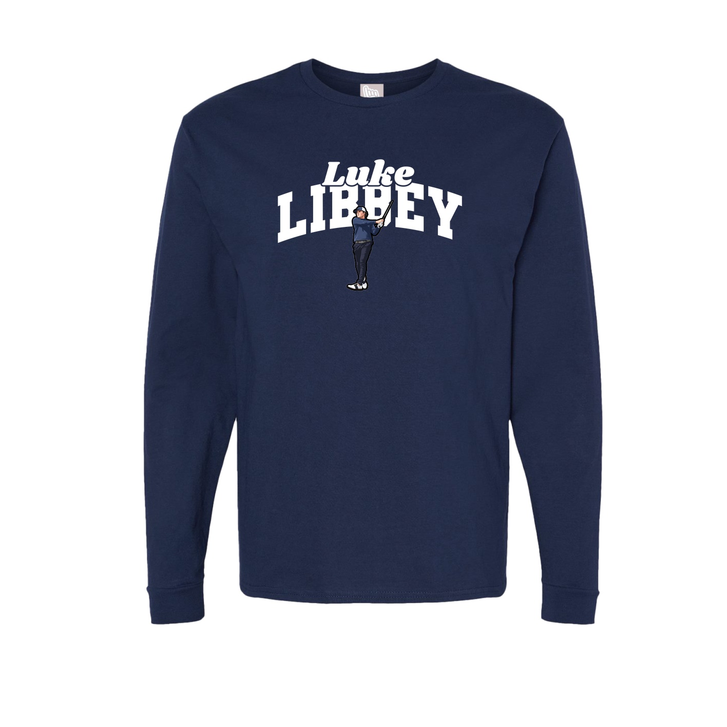 Long Sleeve Tee — Signature Arch in Navy