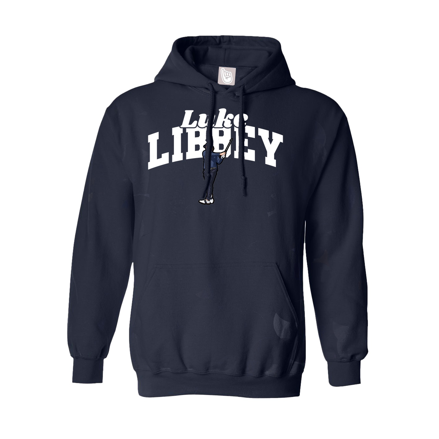 Youth Hoodie — Signature Arch in Navy