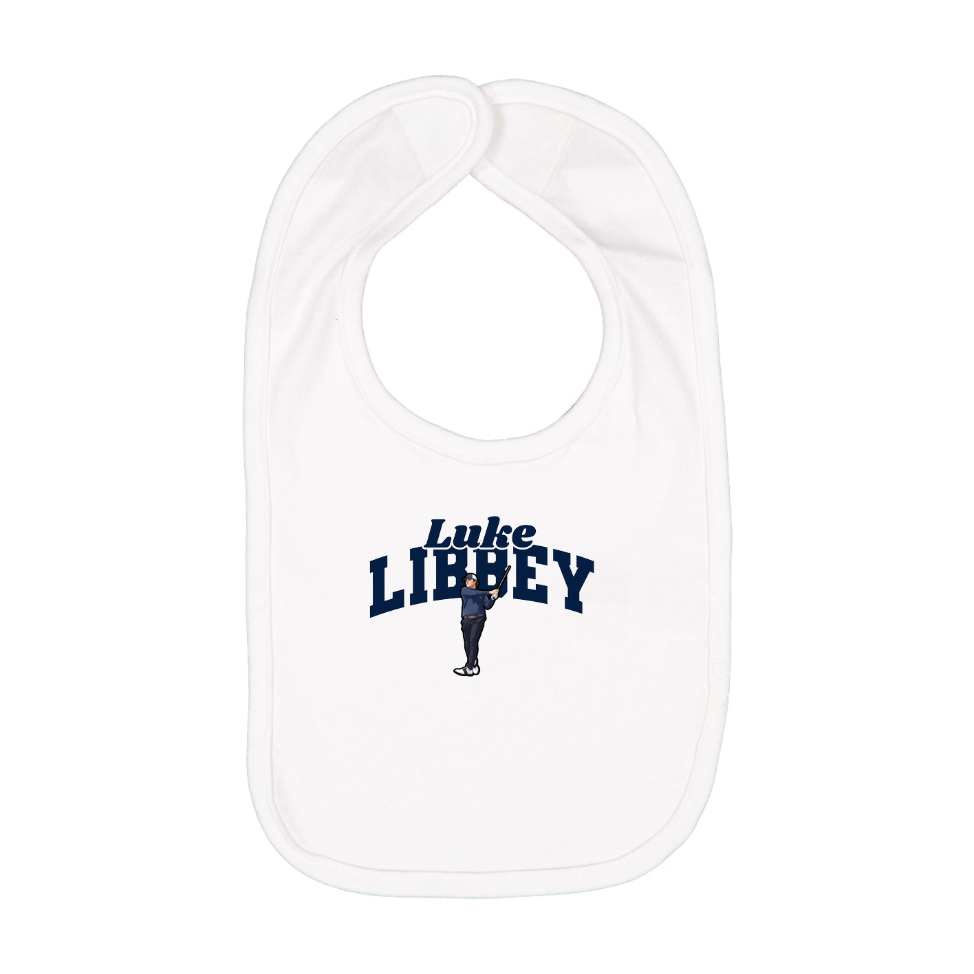 Infant Bib — Signature Arch in White