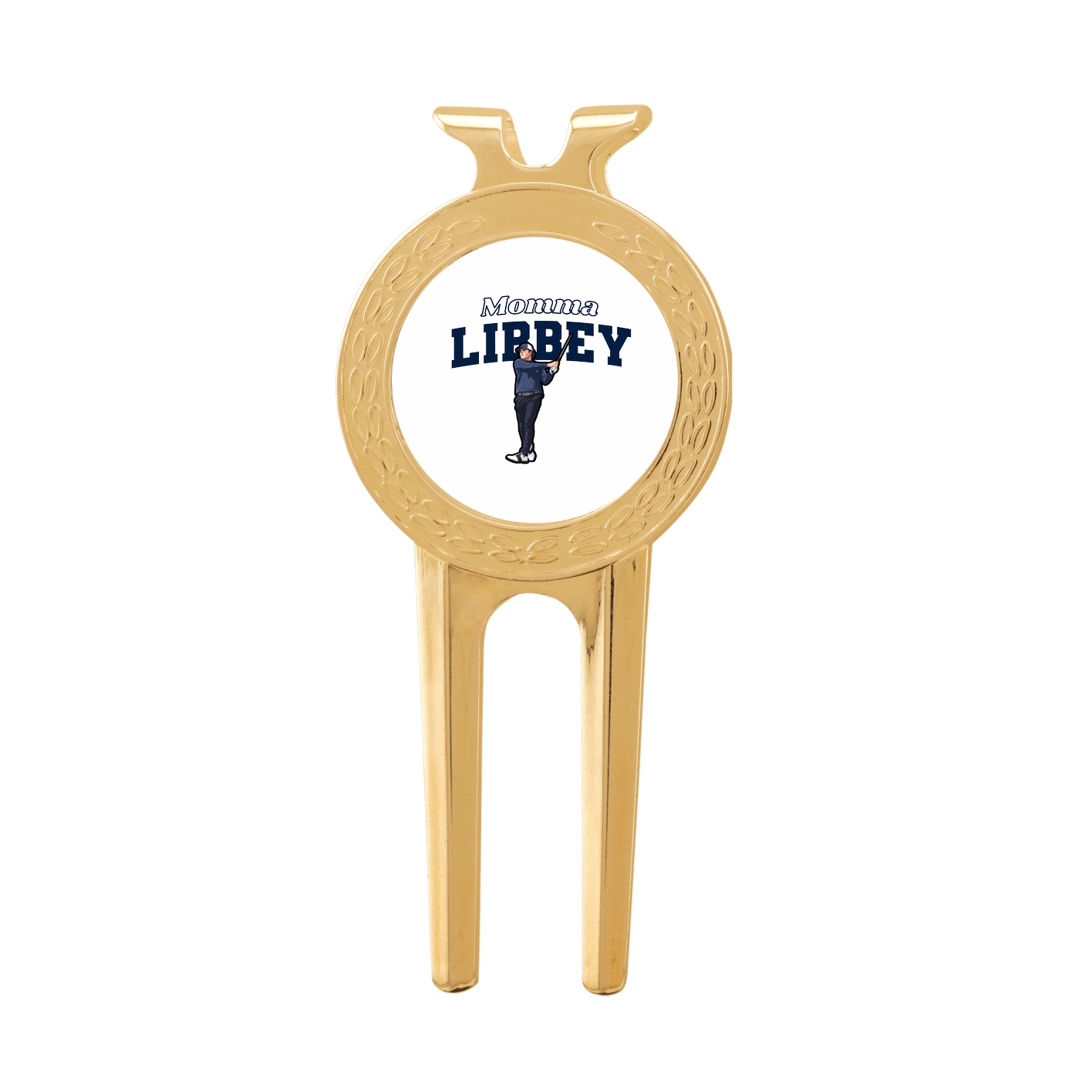 Divot Tool with Ball Marker — Mothers Day Block in Classic