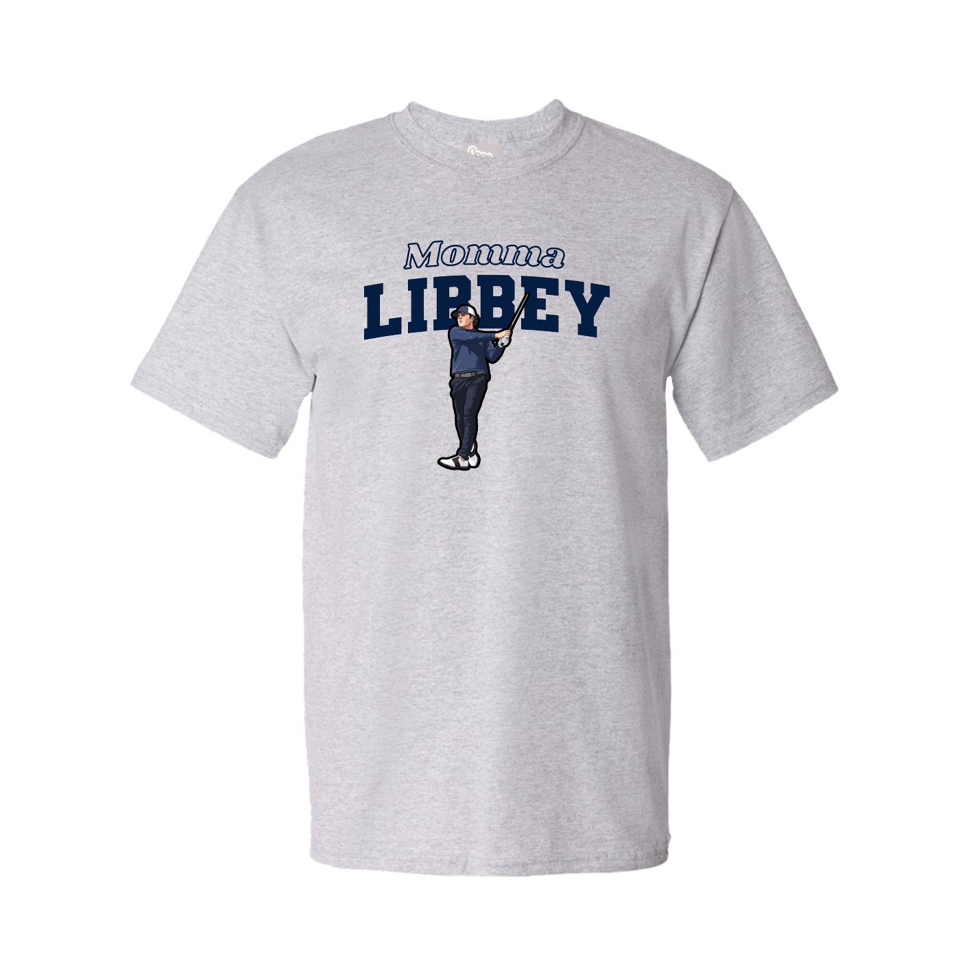 Youth Tee — Mothers Day Block in Grey