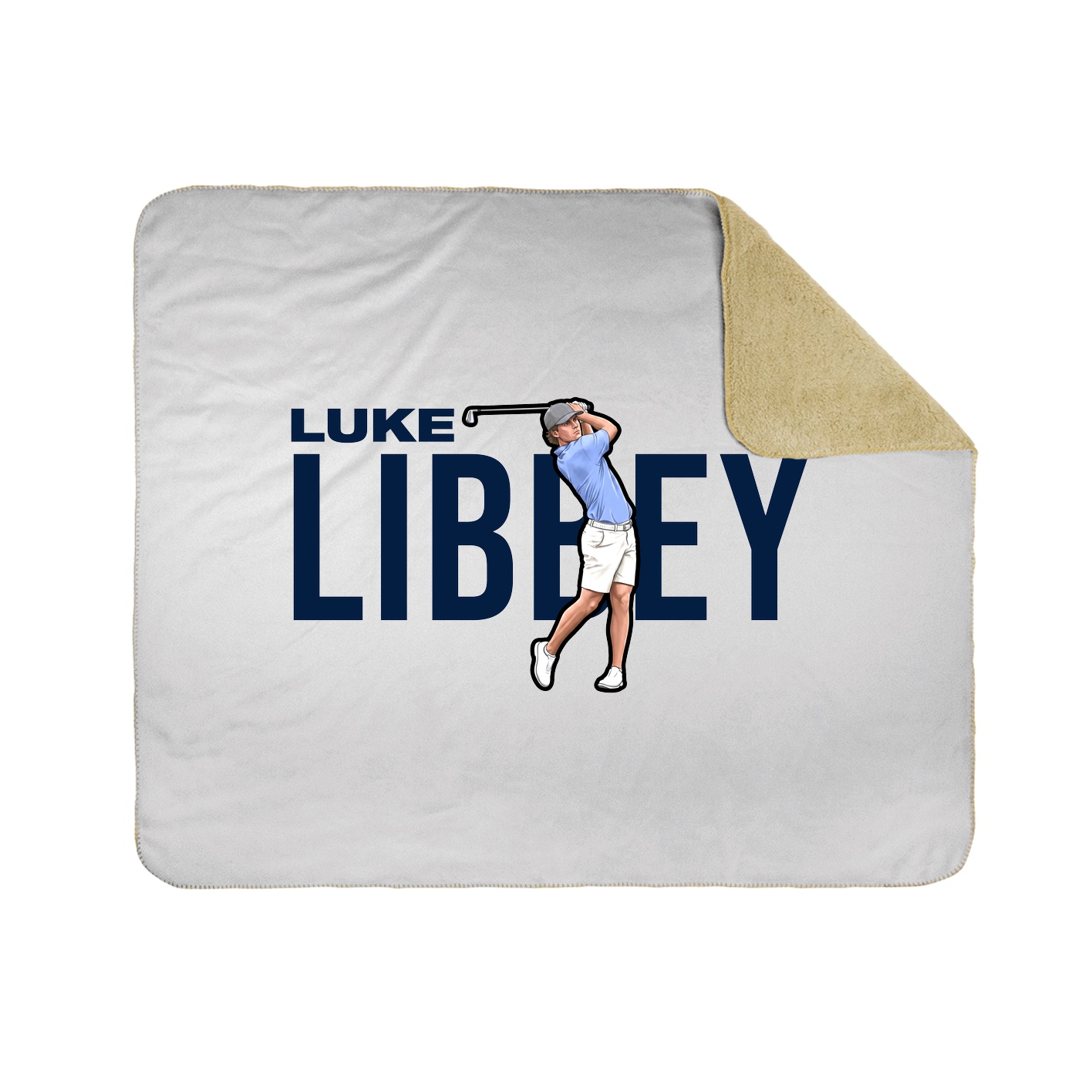 Throw Blanket — Player Name in White