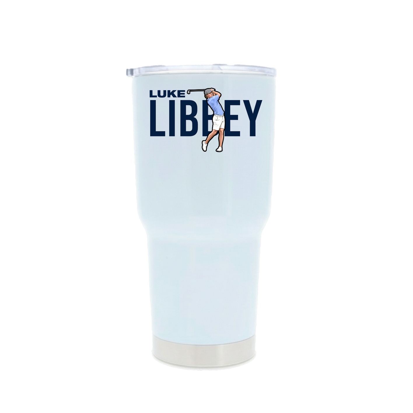 30oz Stainless Steel Tumbler — Player Name in White