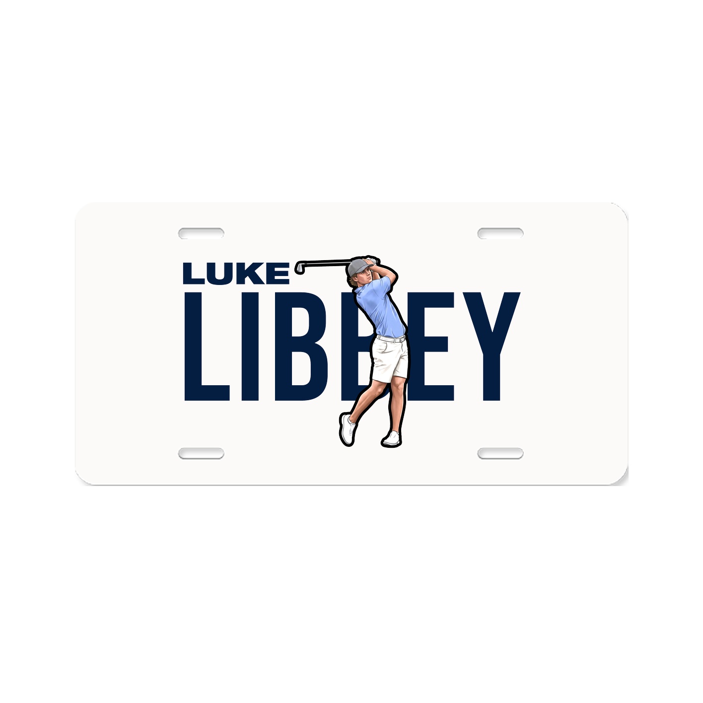 License Plate — Player Name in Classic