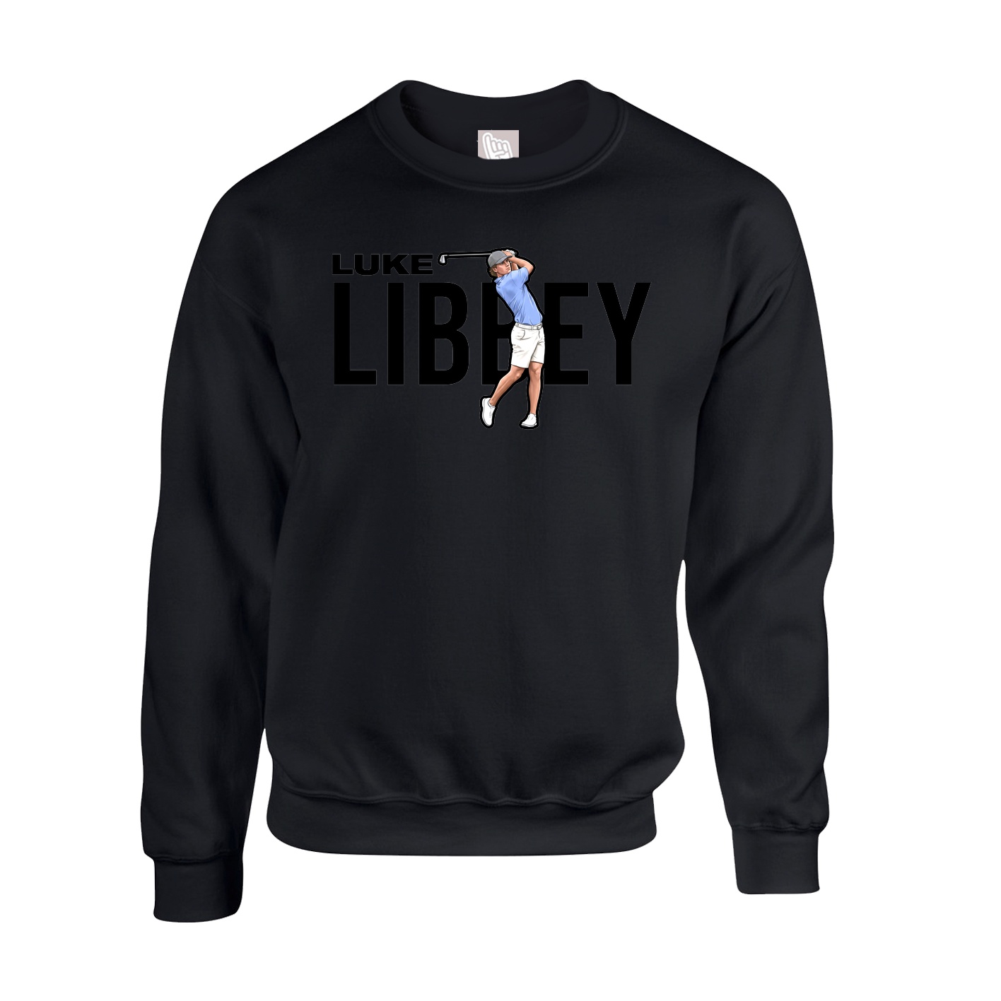Fleece Crew — Player Name in Black