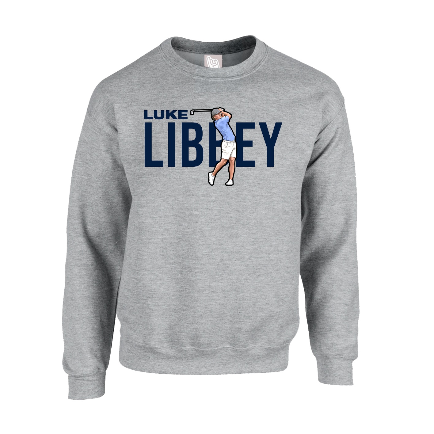 Fleece Crew — Player Name in Grey