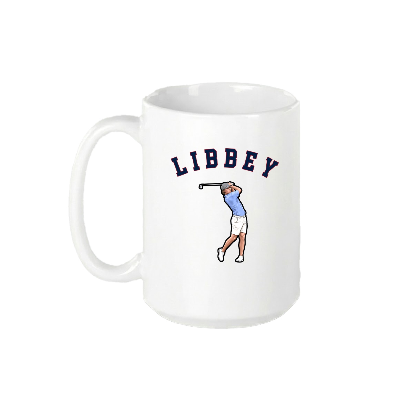 15oz Coffee Mug — Shirsey Arch in White