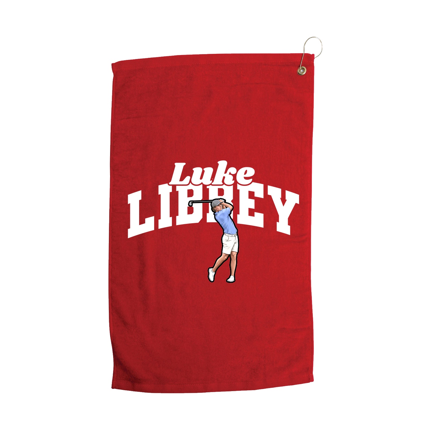 Golf Towel — Signature Arch in Red