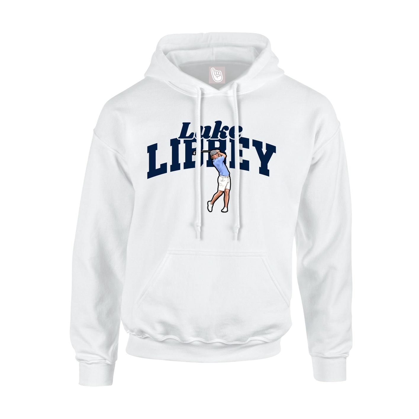 Youth Hoodie — Signature Arch in White