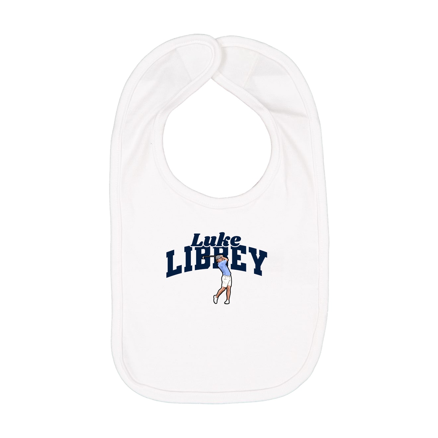 Infant Bib — Signature Arch in White