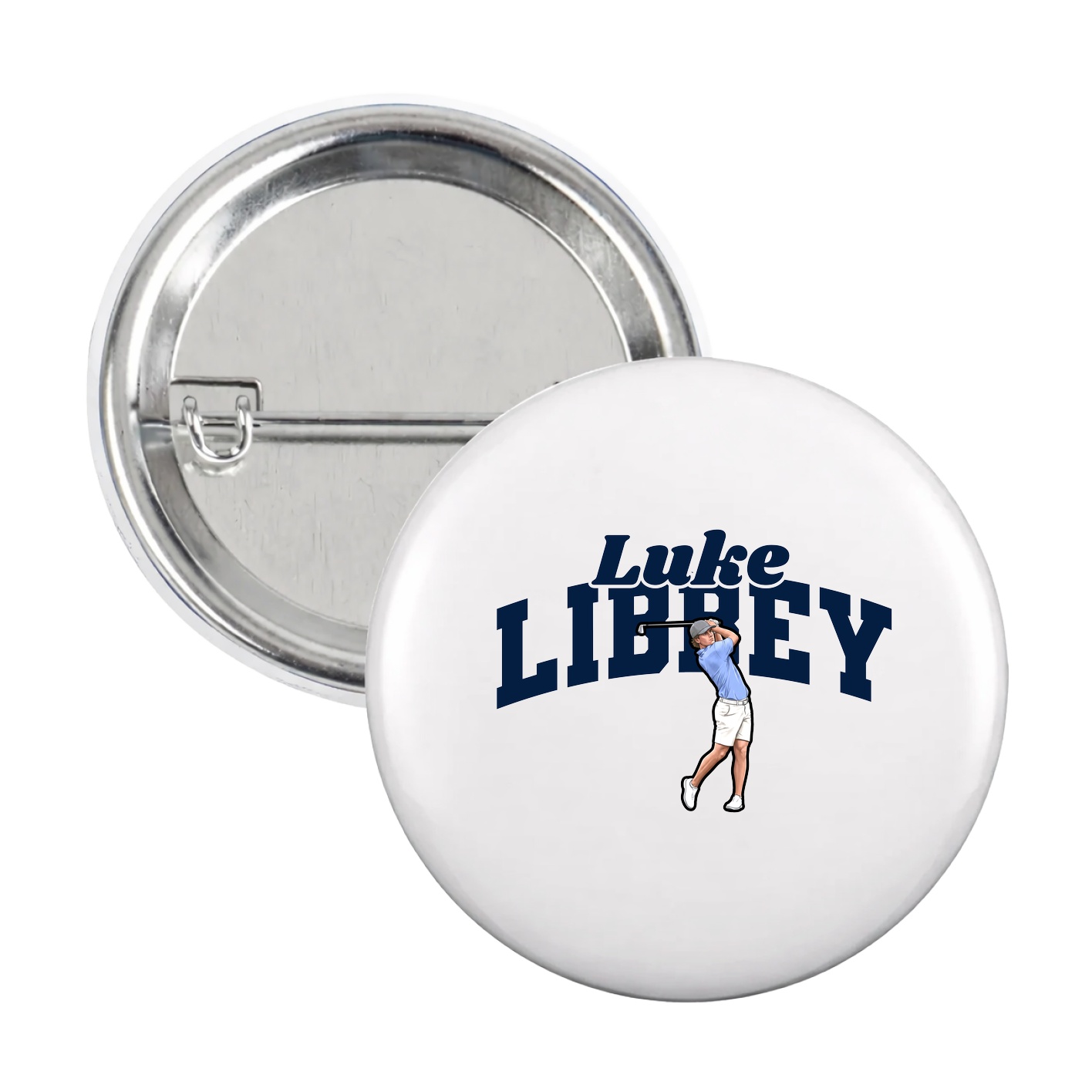 Game Day Button — Signature Arch in White