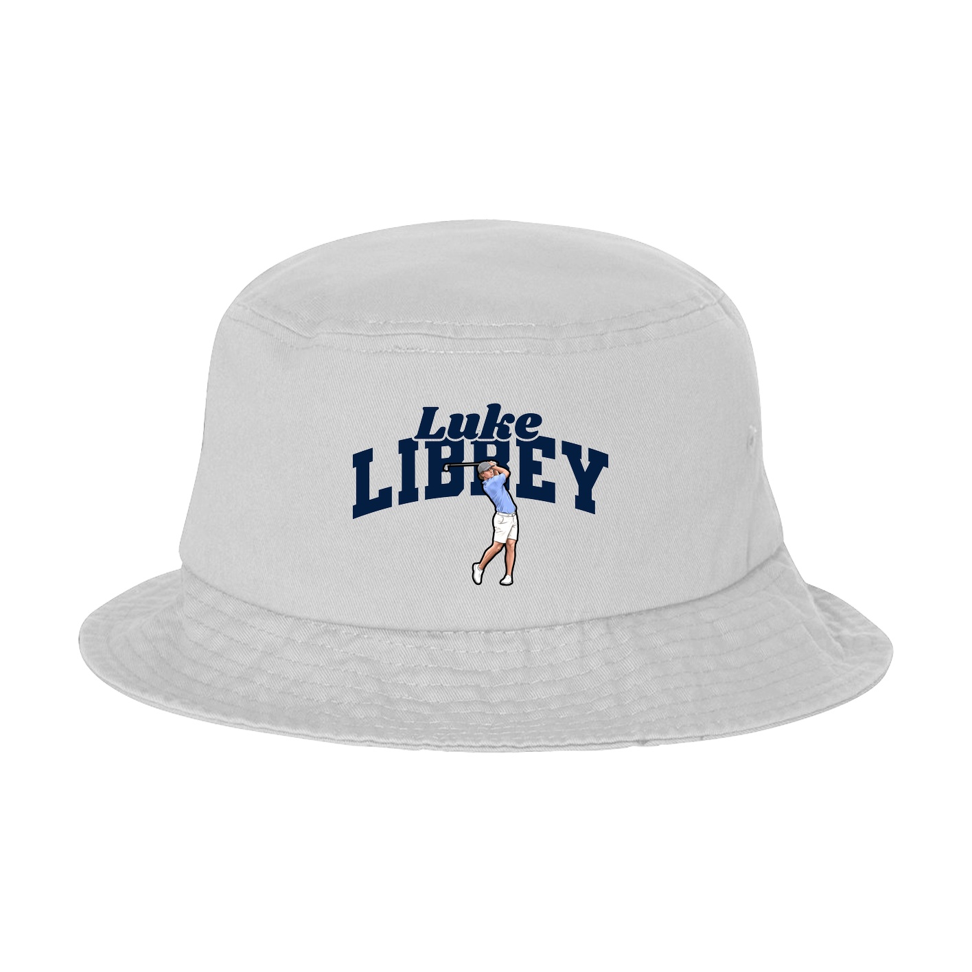 Bucket Cap — Signature Arch in White