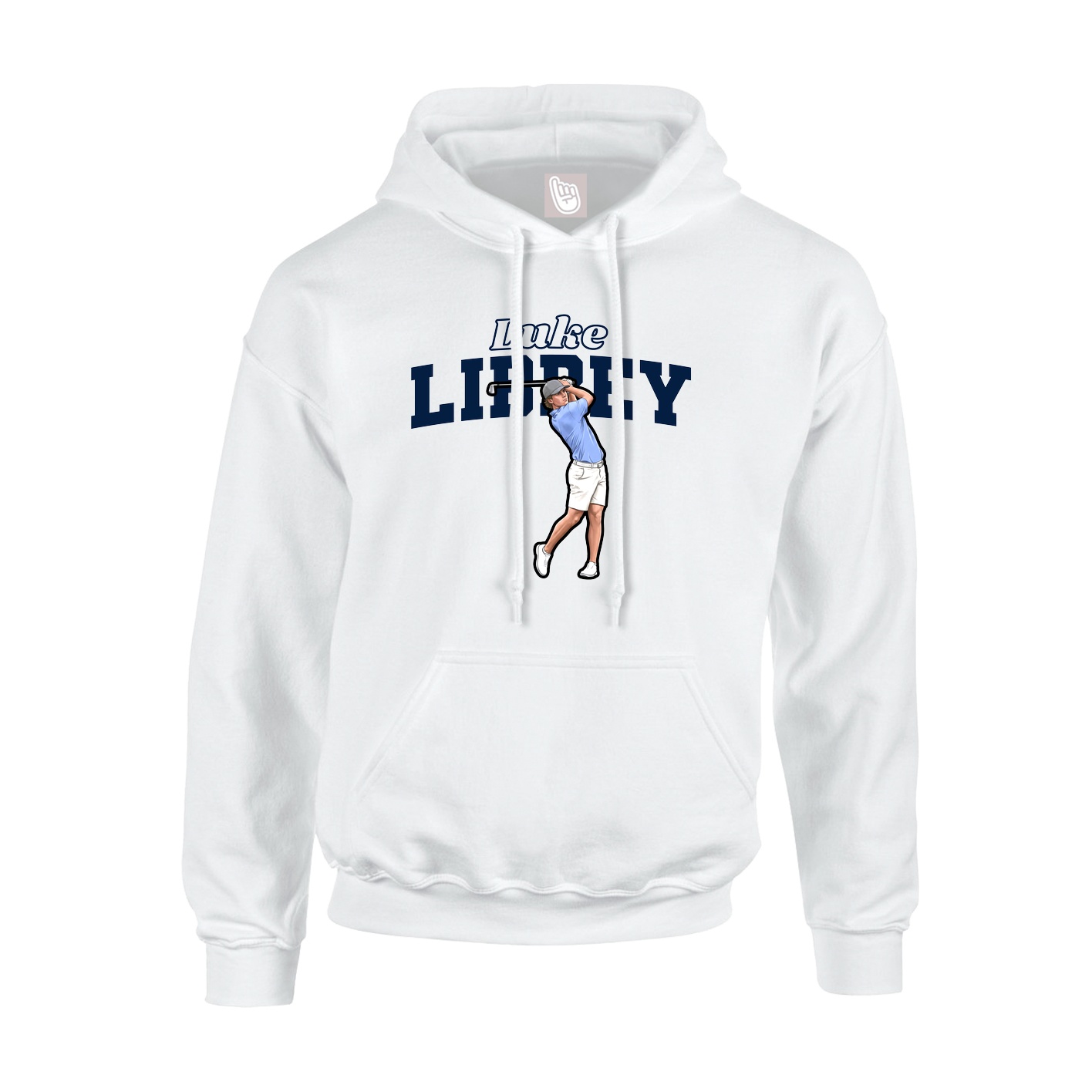 Hoodie — Name Arch in White