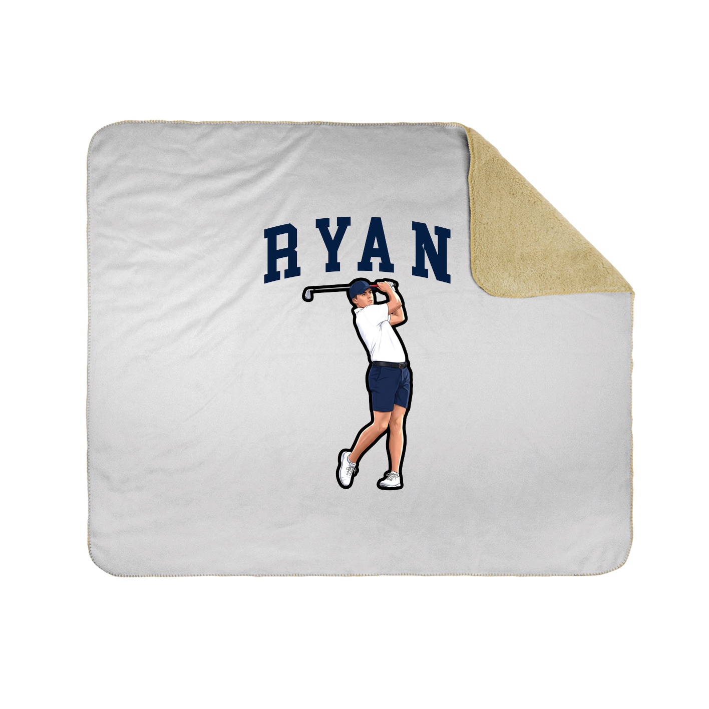Throw Blanket — Shirsey in White