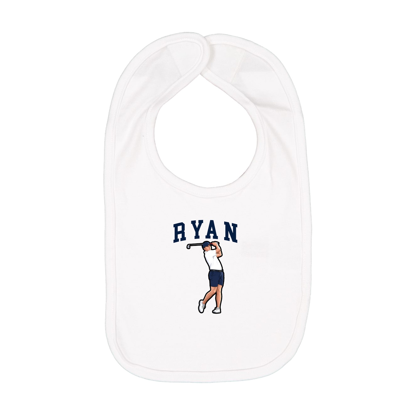 Infant Bib — Shirsey in White