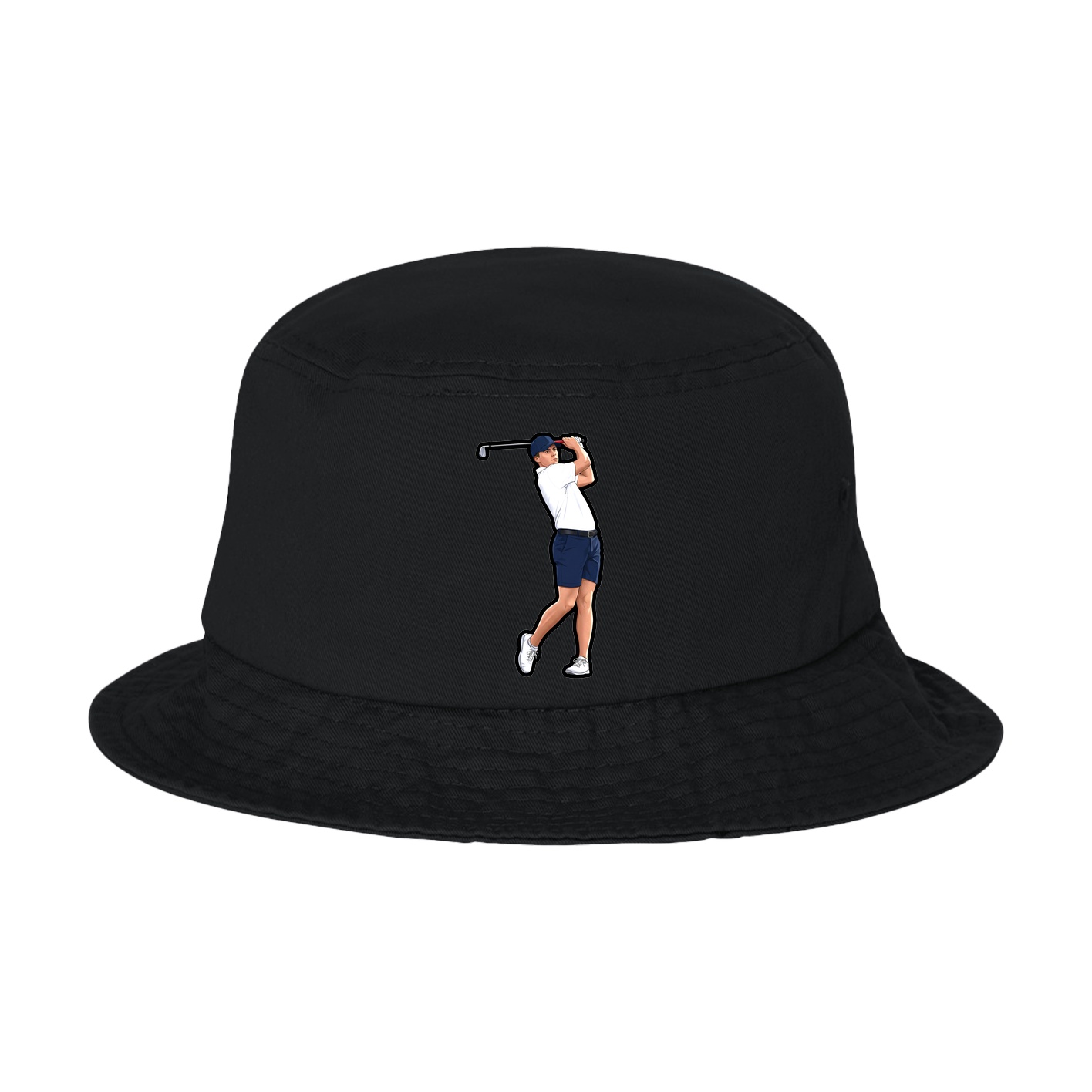 Bucket Cap — Name Vertical in Black