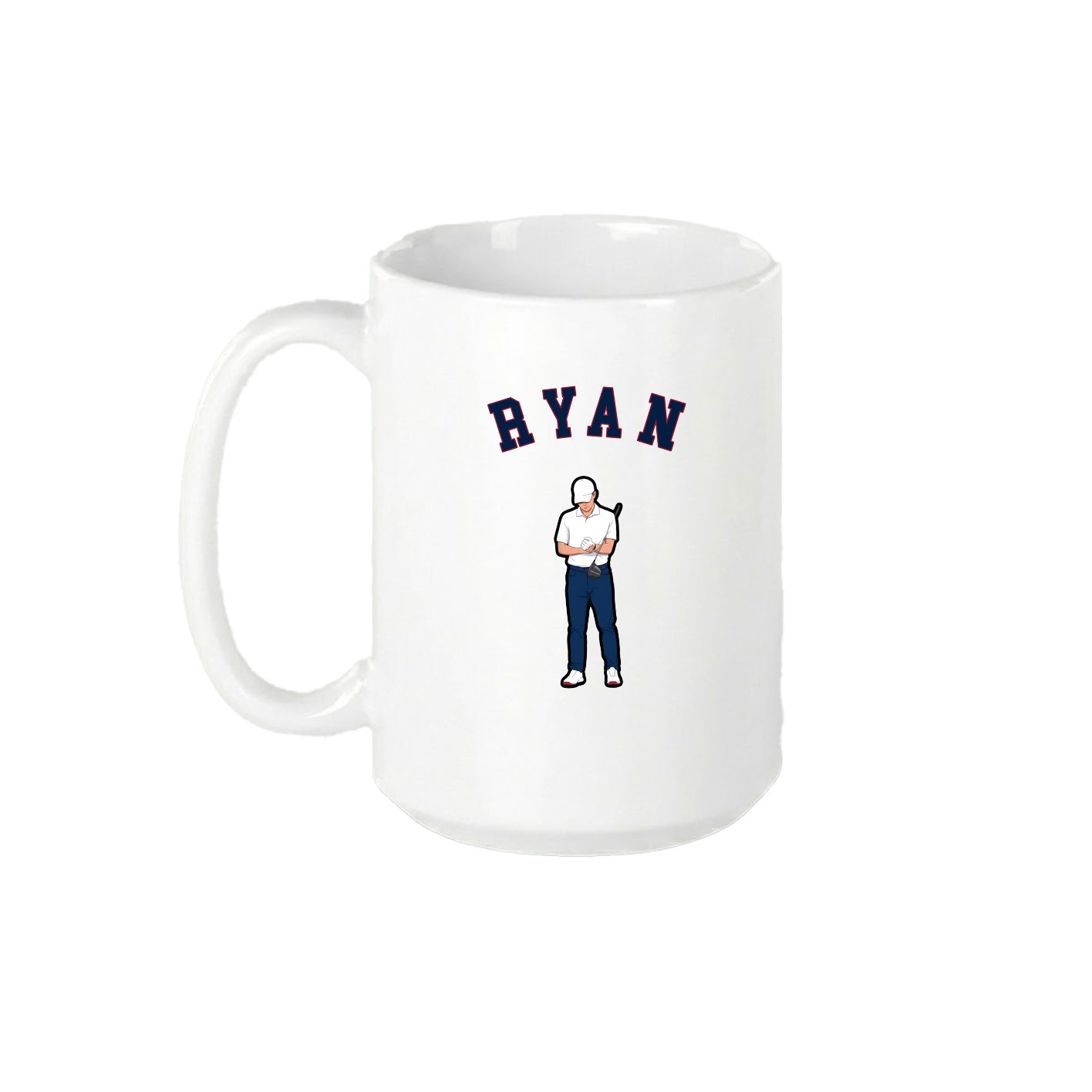 15oz Coffee Mug — Shirsey Arch in White