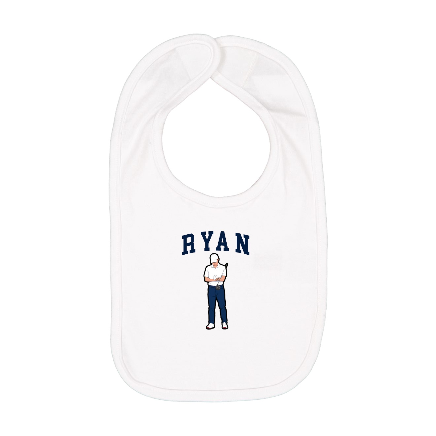 Infant Bib — Shirsey in White