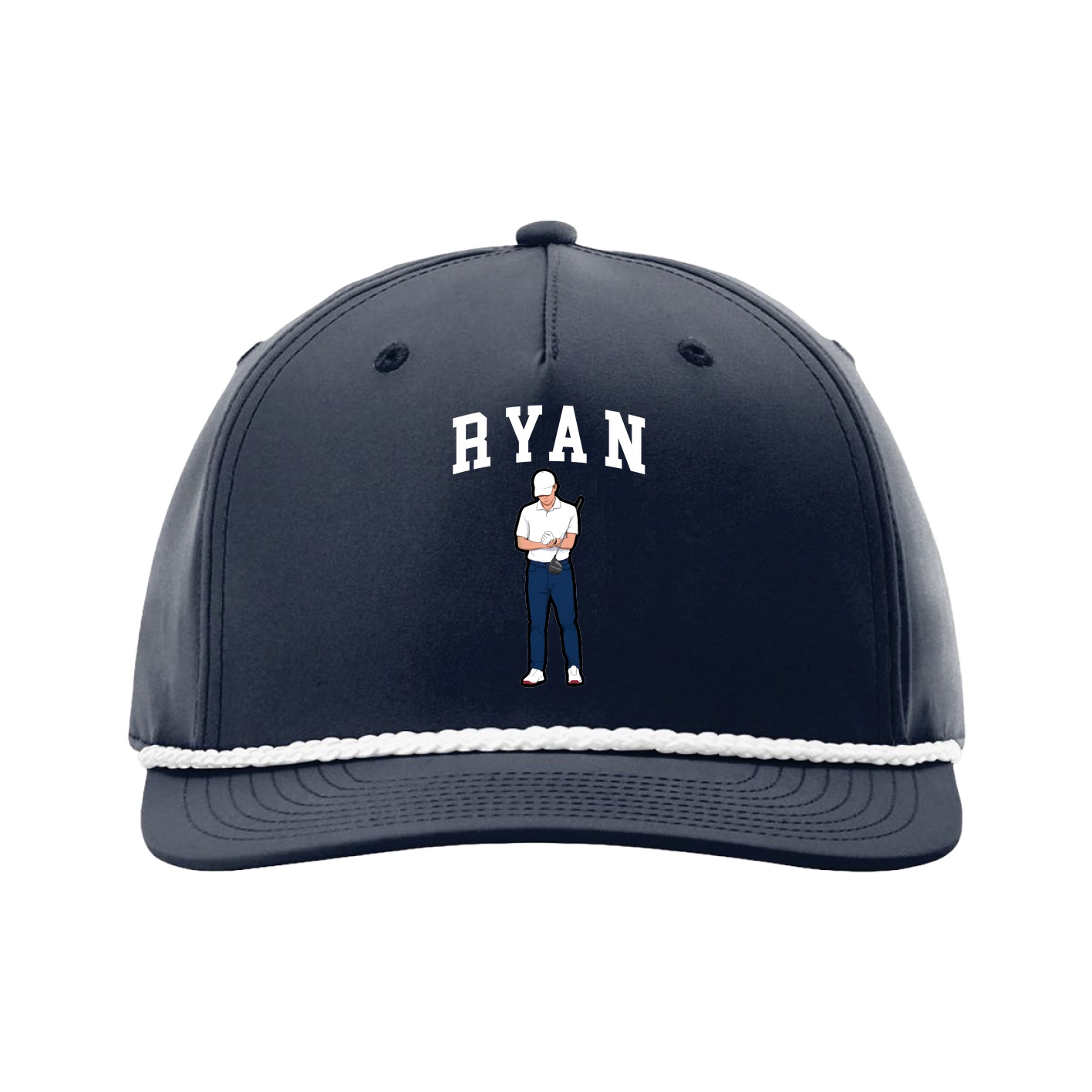 Five-Panel Classic Rope Cap — Shirsey in Navy