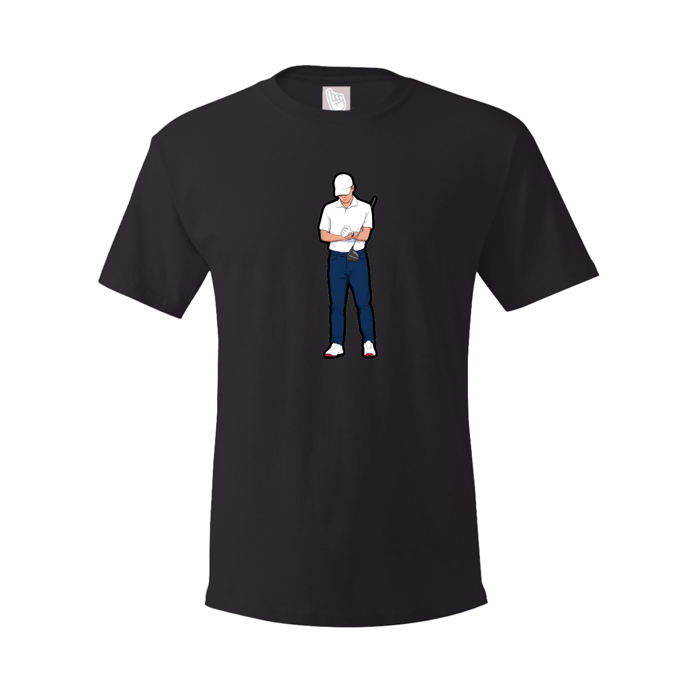Youth Tee — Name Vertical in Black
