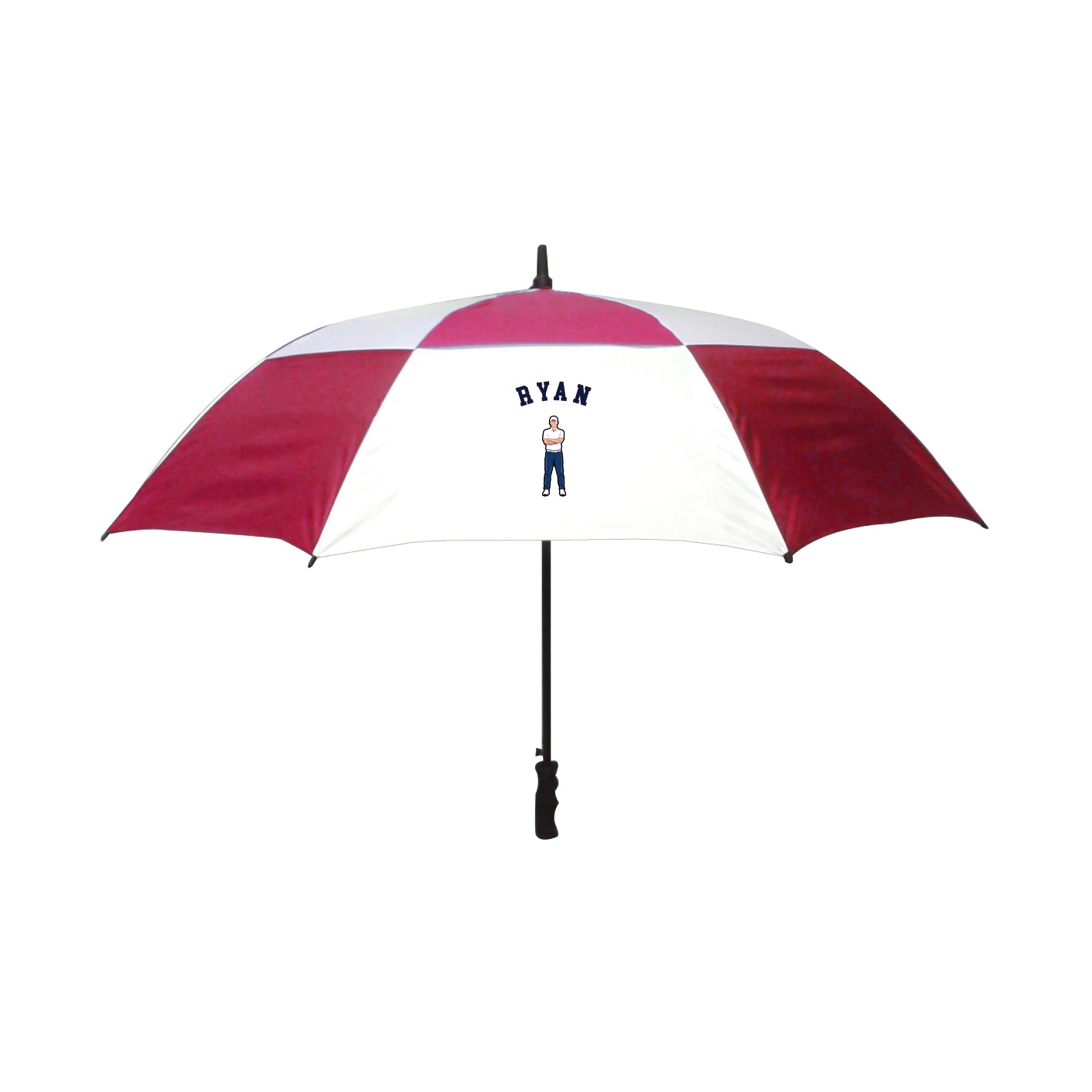 Golf Umbrella — Shirsey Arch in Red