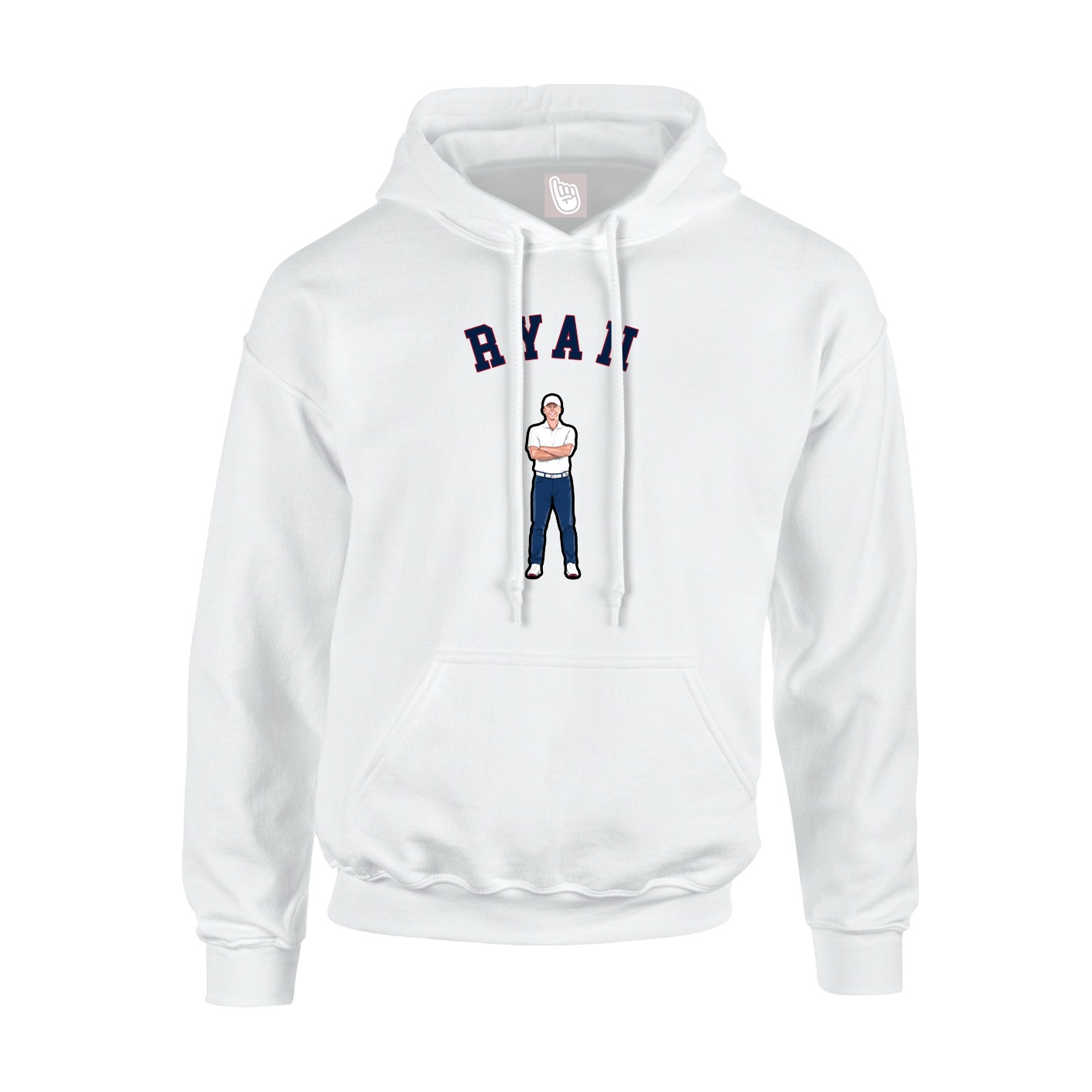 Youth Hoodie — Shirsey Arch in White