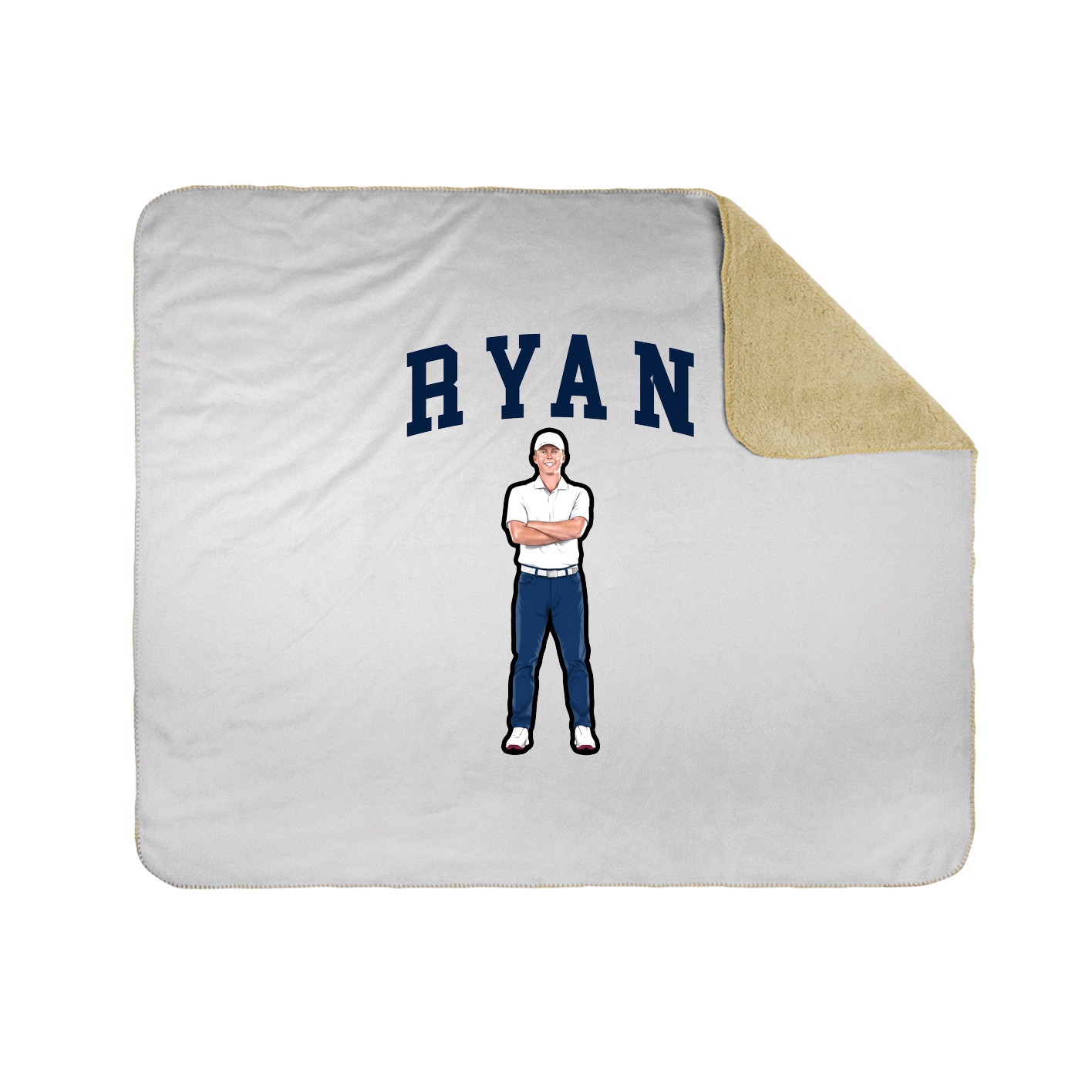 Throw Blanket — Shirsey in White