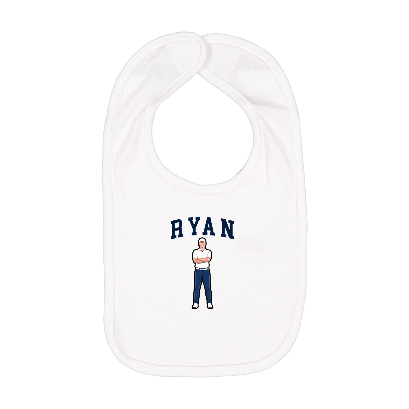 Infant Bib — Shirsey in White
