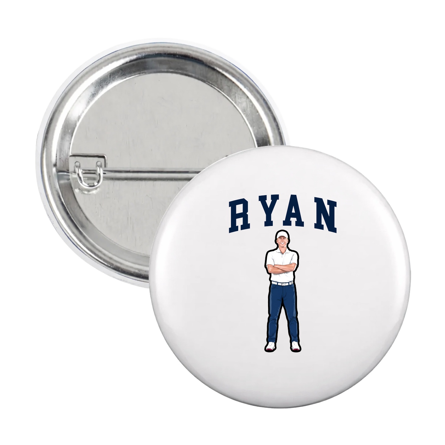 Game Day Button — Shirsey in White