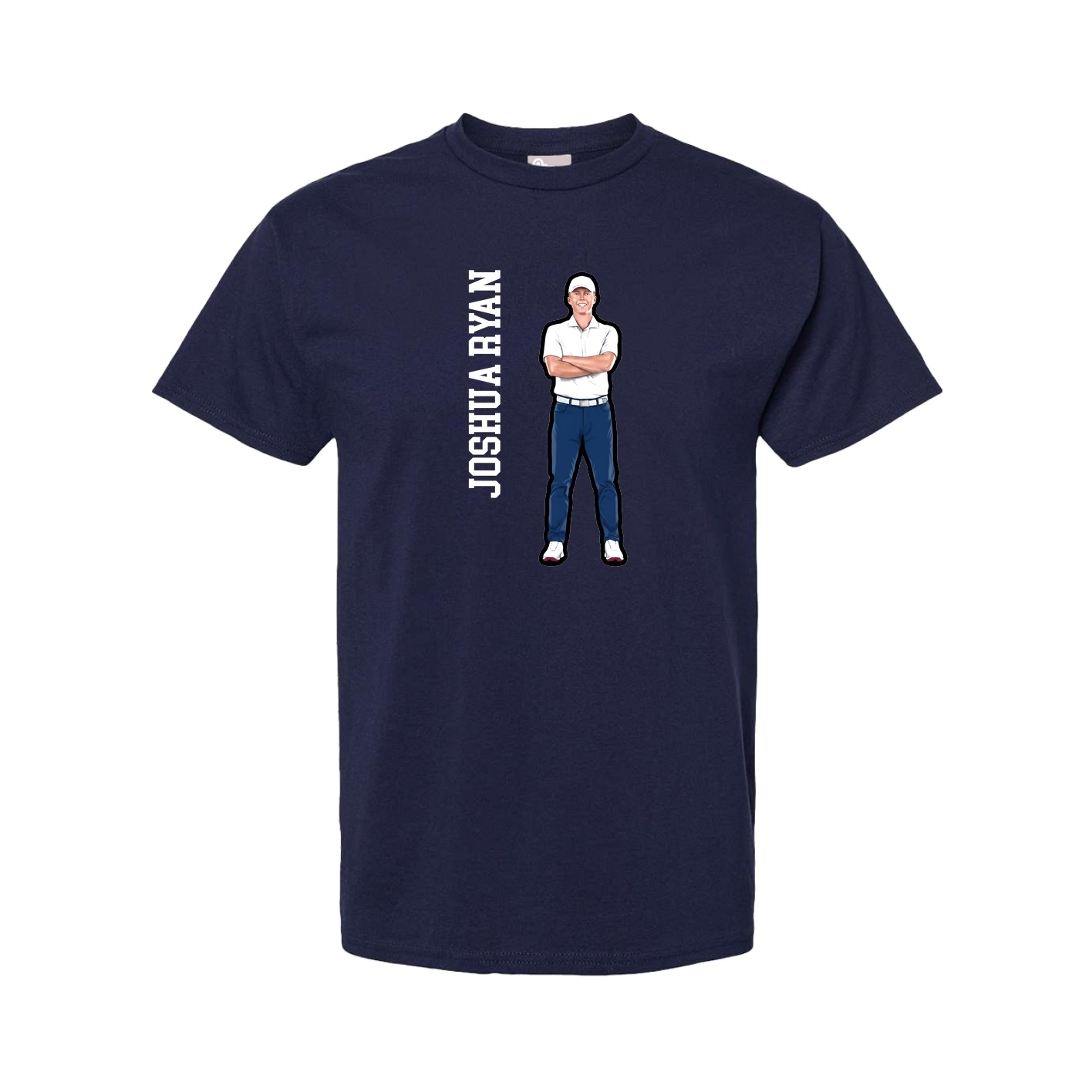 Youth Tee — Name Vertical in Navy