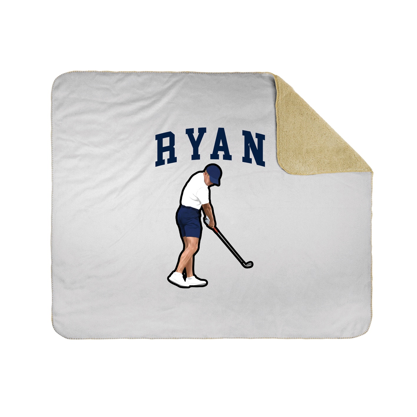 Throw Blanket — Shirsey in White
