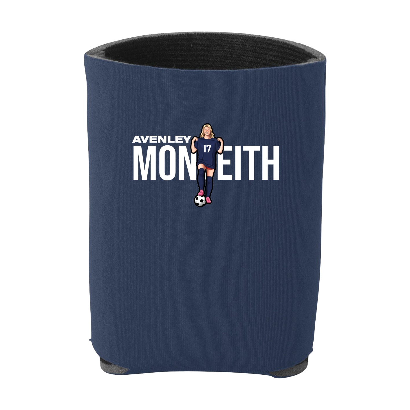 Can Holder — Player Name in Navy