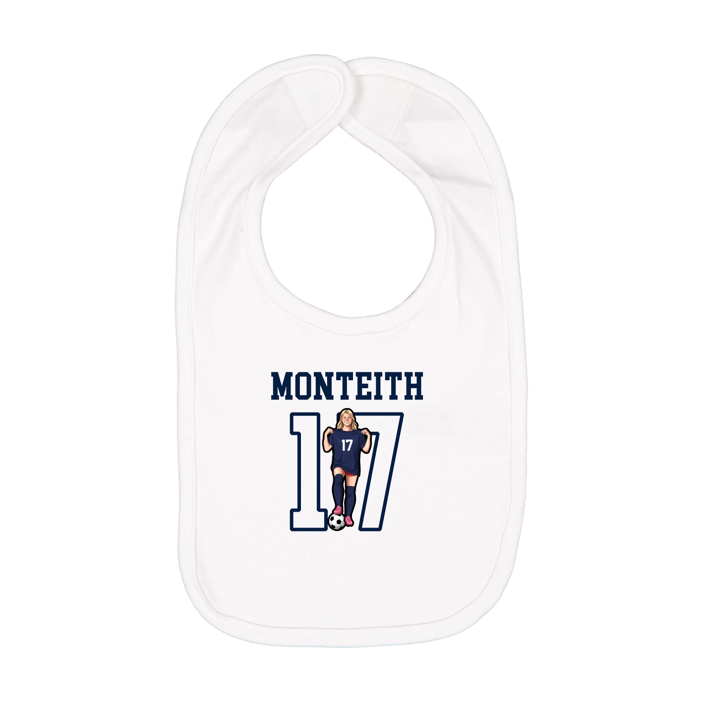 Infant Bib — Shirsey in White