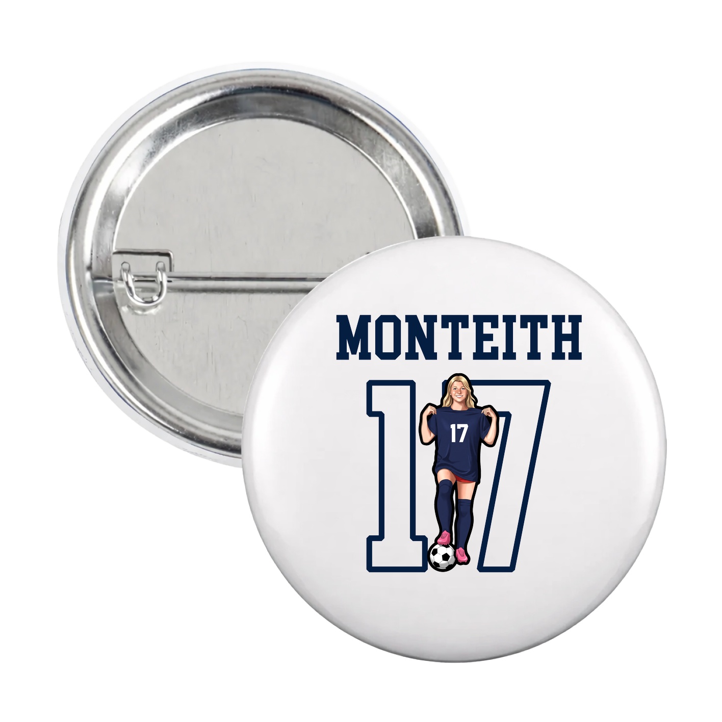 Game Day Button — Shirsey in White
