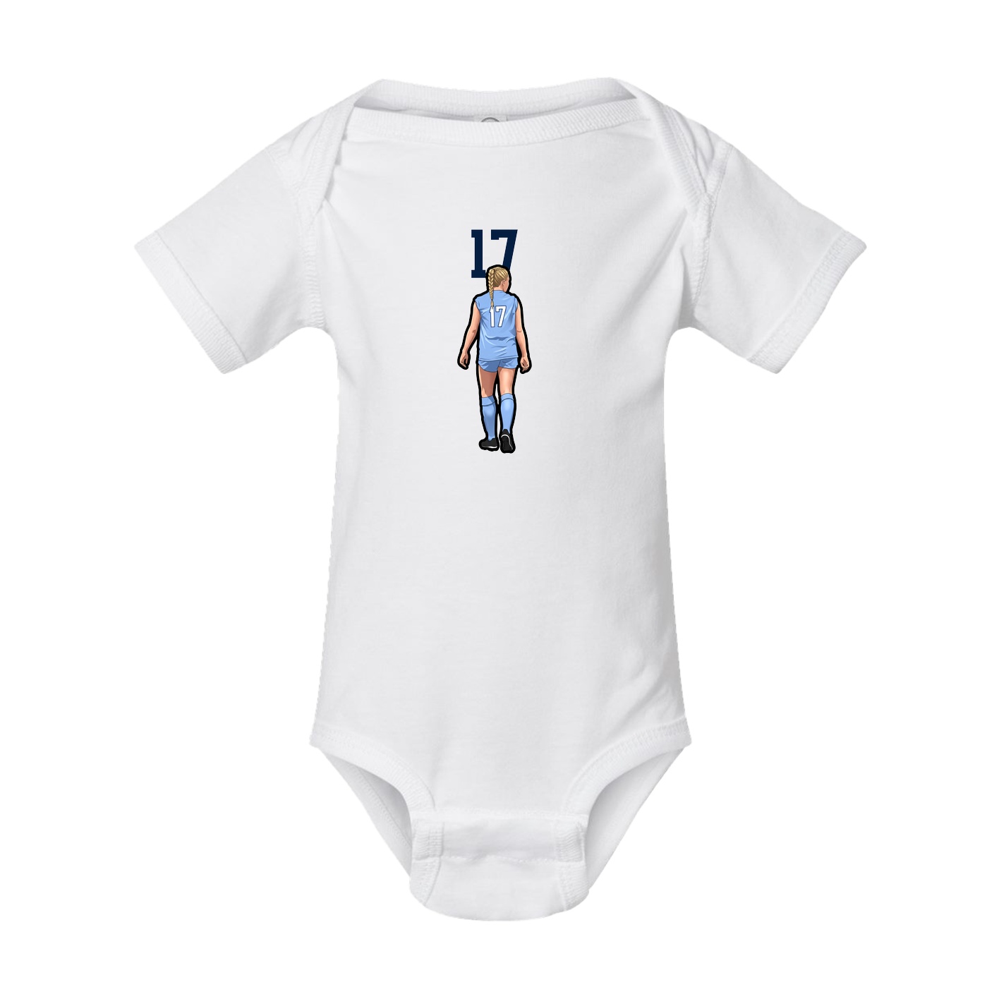Baby Onesie — Number Top in White