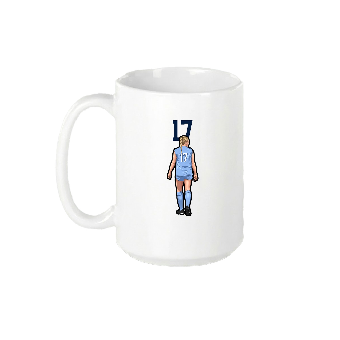 15oz Coffee Mug — Number Top in White