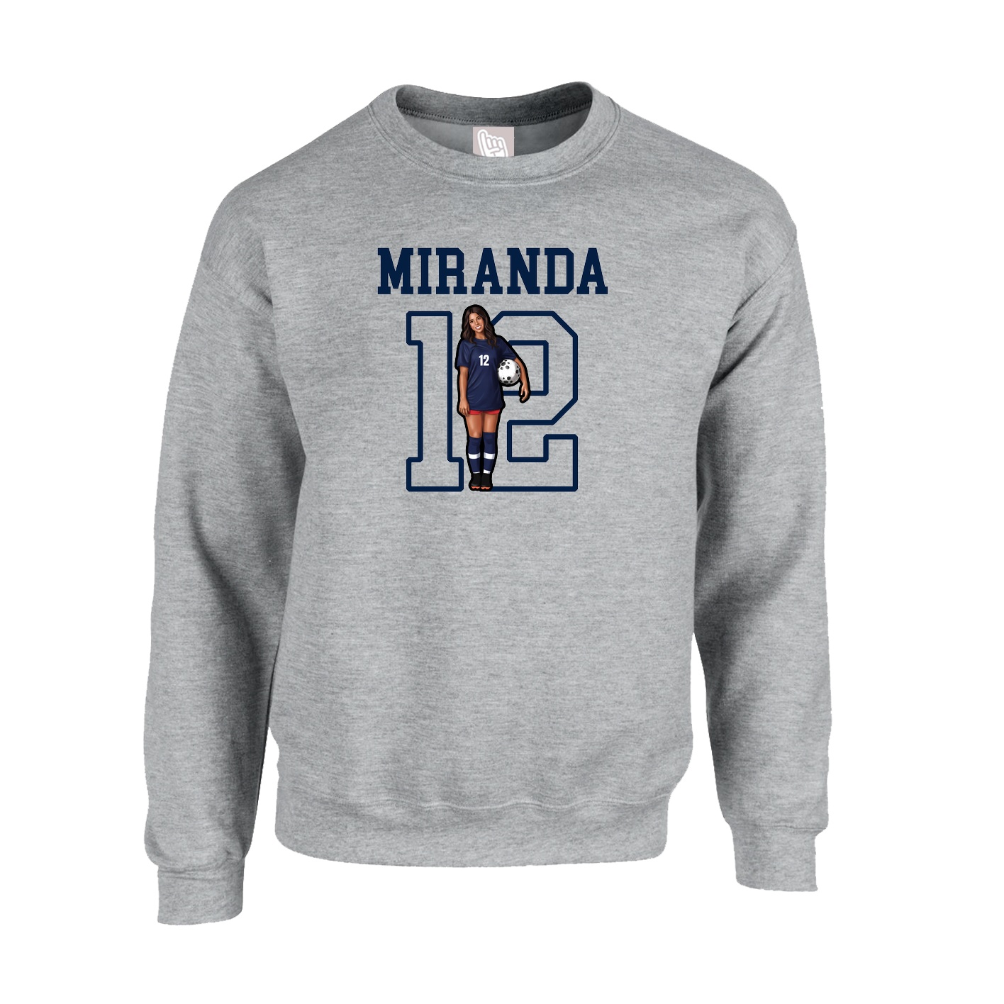 Fleece Crew — Shirsey in Grey